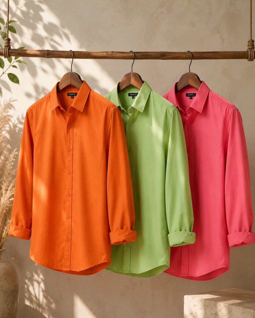Men’s Premium Casual Formal Shirt – 3 Shirt Combo