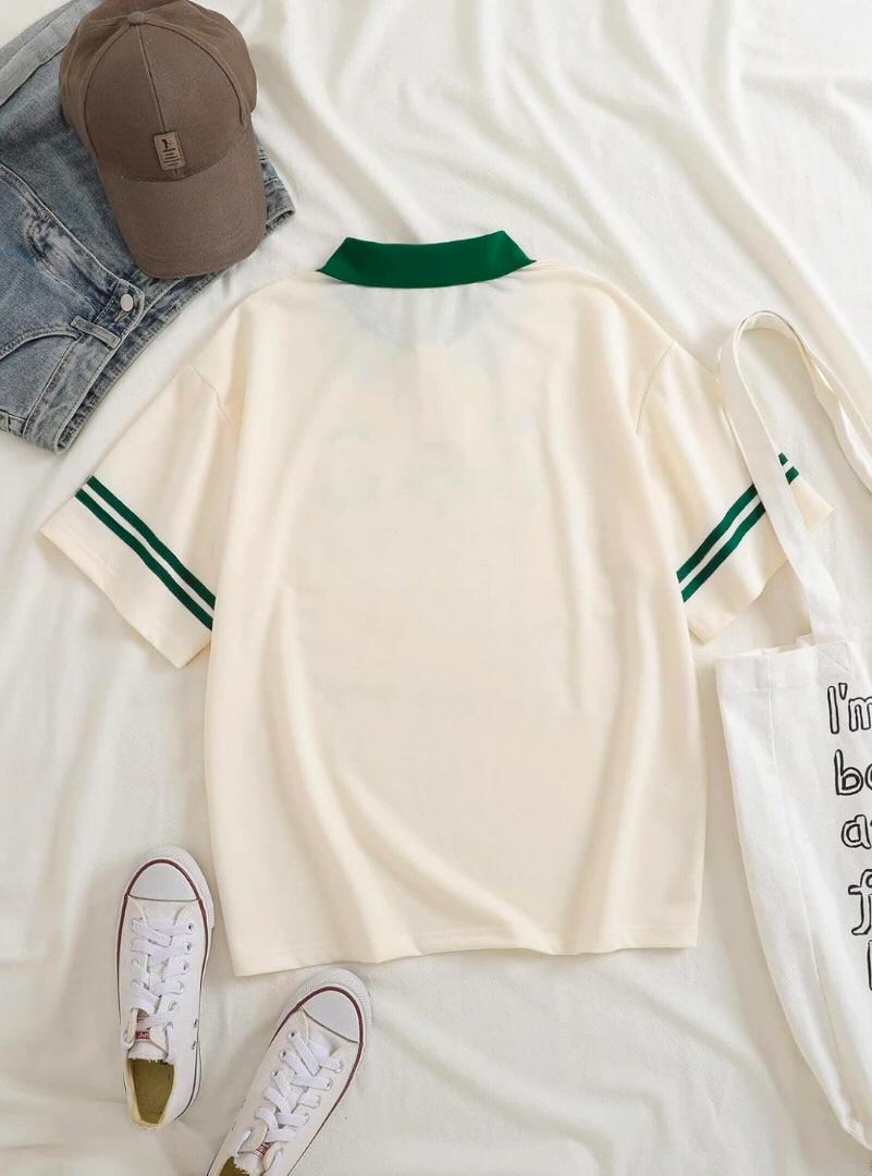 Retro Collar Polo T-Shirt