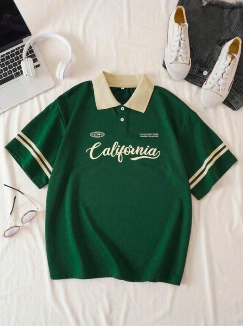 Retro Collar Polo T-Shirt